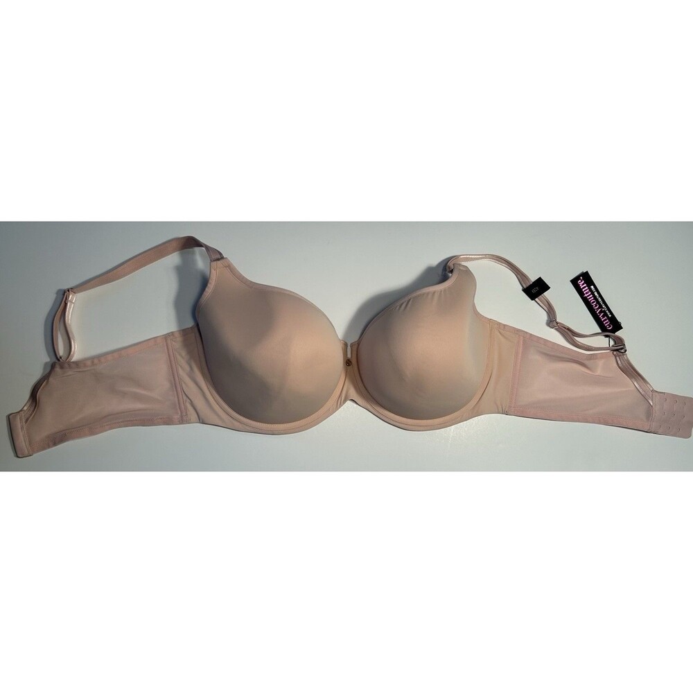 CURVY COUTURE TULIP SMOOTH CONVERTIBLE T-SHIRT BRA SIZE 42D Blush Rose Pink